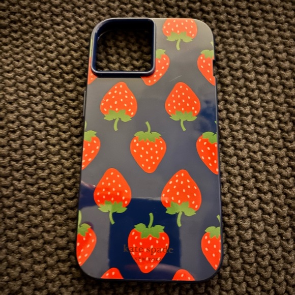 Strawberry Pattern Phone Case - Blue - Picture 1 of 3
